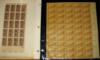   of US Stamps, Loose Sheets Blocks Album Pages Classics & More  