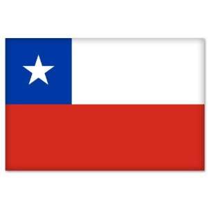  Chile Chiles Chilean Flag car bumper sticker 5 x 4 