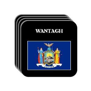 US State Flag   WANTAGH, New York (NY) Set of 4 Mini Mousepad Coasters