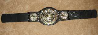   The Dominator Cruz autographed Replica WEC Championship Belt