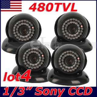4X 480TVL Surveillance Security 36IR CCTV CCD Color 36IR Camera  