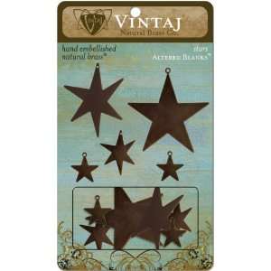  Vintaj Metal Stars Altered Blanks, 5 Pack   911195 Patio 