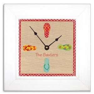  Flip Flop Wall Clock with Wide Frame: Home & Kitchen