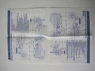 GI Joe Hasbro Blue Print Instructions Foreign Bilingual 1982 RAM 