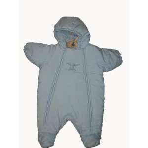    Petit Bateau Light Blue Snowsuit for Boys   18 months Baby