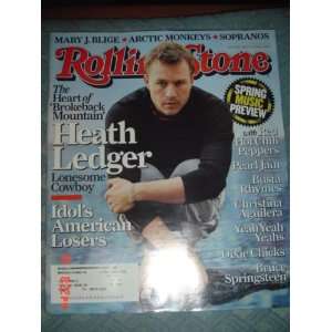    Rolling Stone Magazine March 23, 2006 Heath Ledger 