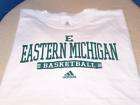 eastern michigan university adidas basketball shirt xxl returns 