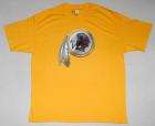 Washington Redskins Primary Logo T Shirt Gold XXL  
