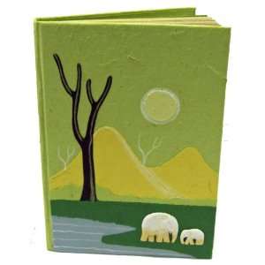  Mr. Ellie Pooh Elephant Dung Paper Notebook Light Green 