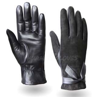 New WARMEN Womens GENUINE LAMBSKIN leather Warm Winter gloves 