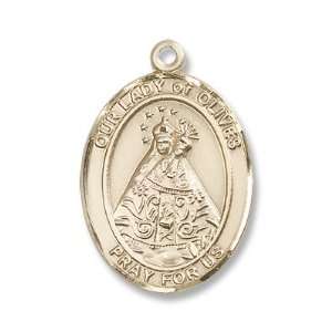    14kt Gold Our Lady of Olives Medal St. Mary Mother of God Jewelry