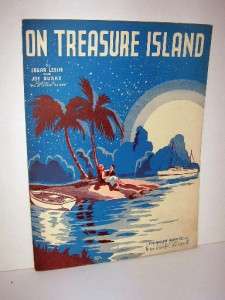 On Treasure Island Sheet Music Romantic Cover 1935  