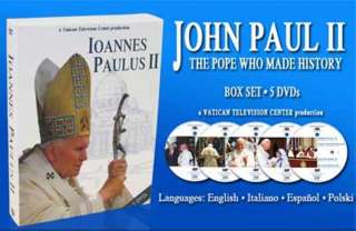 John Paul II The Pope who made history 5 DVD NEW rare  