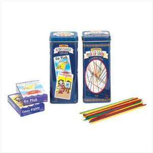  Pick Up Sticks/Card Games Tin Toys & Games