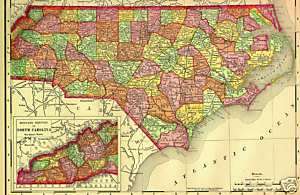 1922 History Genealogy of WAKE County North Carolina NC  