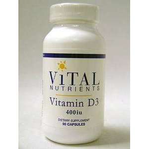  Vital Nutrients   Vitamin D3   90 caps / 400 IU Health 