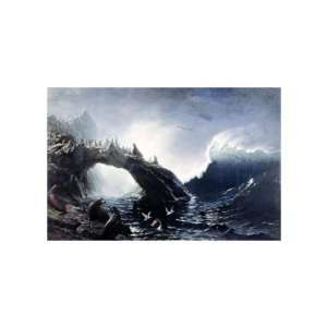  Farallon Island Giclee Poster Print by Albert Bierstadt 