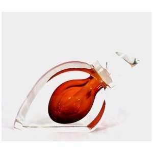  Correia Designer Art Glass, Perfume Bottle, elite Amber 