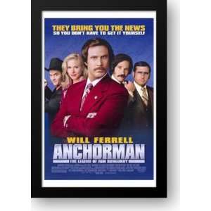  Anchorman the Legend of Ron Burgundy 15x21 Framed Art 