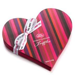 Seattle Chocolate Pink Stripe Heart Grocery & Gourmet Food