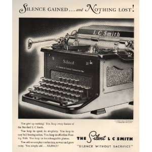  Smith & Corona Vintage Typewriter Ad from May 1936: Office 