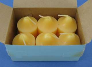 PartyLite Box of 6 Mango Tangerine Scent Votive Candles  