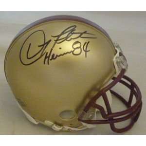 Doug Flutie Autographed Boston College Mini Helmet W/84 
