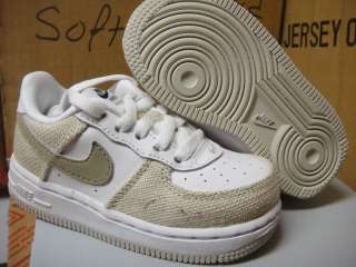 Nike Air Force 1 White Khaki Shoes Infant Toddlers 10  