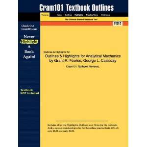  Studyguide for Analytical Mechanics by Grant R. Fowles 