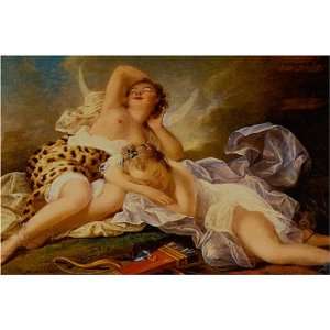  Diana at Rest by Jean Honore Fragonard, 17 x 20 Fine Art 