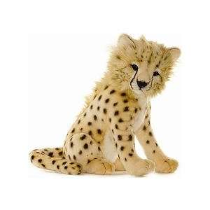    Hansa Cheetah Cub Stuffed Plush Animal, Sitting: Toys & Games