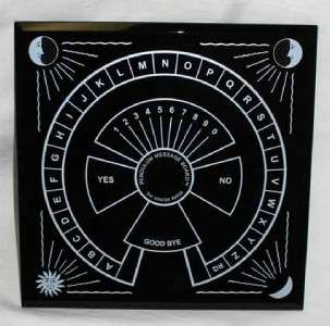   Board Black Mirror Divination Visions Scrying Wicca Fortune ABC  