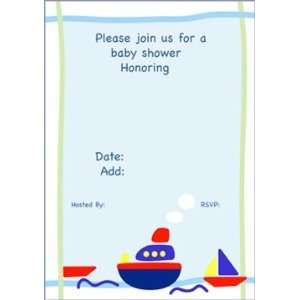  Baby Boat Shower Invitations Baby