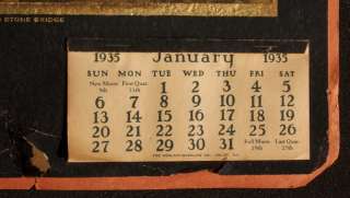 1935 Calendar Clover Leaf Dairy Bottle Pottstown PA Cal  