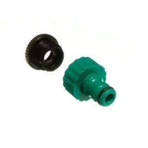 QUICK FIX SNAP FIT GARDEN TAP TO HOSE CONNECTOR WITH REDUCER ( pack of 