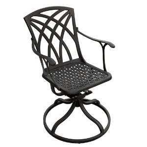  Versailles Cast Aluminum Swivel Rocking Chair   Antique 
