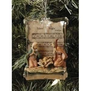 Fontanini Holy Family Music Scroll Christmas Nativity Ornament #56322