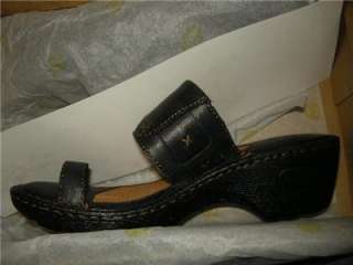 Born Womens BLACK Pecan Sandal # 31877 Size 9/Euro 40  