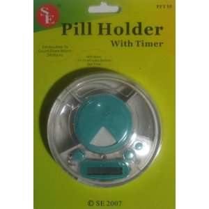  Timer Pill Holder Alarm Pillbox 3 Slots Medicine Case 