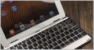   Wireless Bluetooth Aluminum Keyboard Case For Apple iPad 2  Hotsale