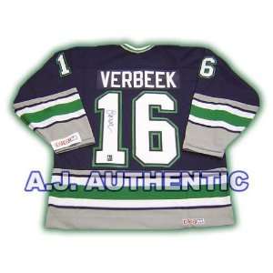 Pat Verbeek Autographed Jersey   Hartford Whalers   Autographed NHL 