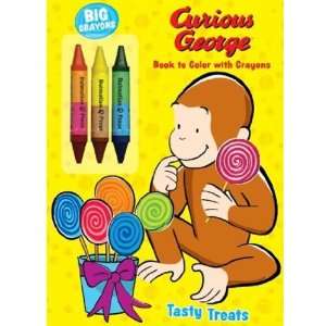 Curious George Tasy Treats Book to Color with Crayons (Curious George 