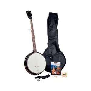  Saga Appalachian Full Size Five String Resonator Banjo 