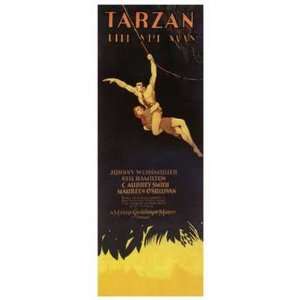  Tarzan the Ape Man, c.1932 HIGH QUALITY MUSEUM WRAP CANVAS 