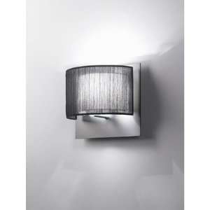  Bams Long Wall Lamp Finish Graphite Satin, Switch Yes 