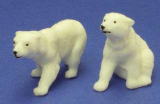 Polar Bear Cubs Set   Hand Painted   German Import   2  
