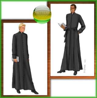   catholic priest cassock gown robe gothic church vestment patterns