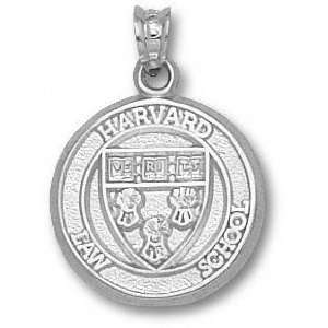  Harvard Crimson Solid Sterling Silver Law School Shield 