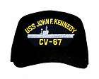 USS JOHN F KENNEDY CV 67 MILITARY BALL CAP CARRIER CAP FREE SHIP US 