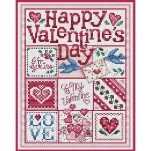    Happy Valentines Day   Cross Stitch Pattern Arts, Crafts & Sewing